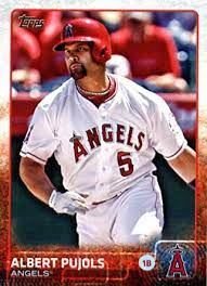 Los angeles dodgers (majors) born: Amazon Com 2015 Topps Baseball Card 600 Albert Pujols Collectibles Fine Art