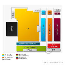 The Fillmore Charlotte 2019 Seating Chart