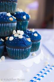 Blue Velvet Muffins A Bajillian Recipes Red Velvet Muffins Red Velvet Muffin Recipe Blue Desserts