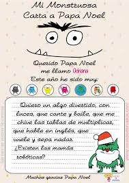 The most common carta para papa material is ceramic. Carta Papa Noel Del Monstruo De Colores Mundo De Rukkia