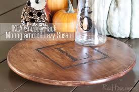 Ikea Hack Monogrammed Lazy Susan Real Housemoms Lazy Susan Diy Lazy Susan Ikea Hack