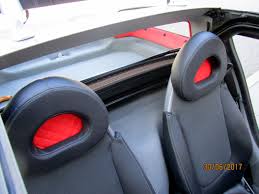 Rote Einlagen In Kopfstutzen Smart Roadster Coupe Smart Roadster Car Seats