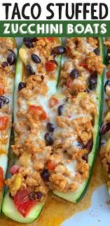 The perfect mixture of veggies to keep your belly full while getting your these zucchini taco boats are a unique twist on taco night, while the kids may not jump for joy when you opt to go this route for taco night, they may. Super Easy Healthy Dinner Recipe Taco Stuffed Zucchini Boats Ground Turkey