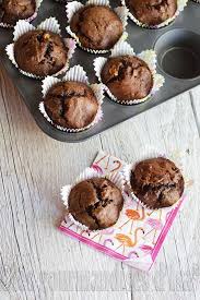 Muffins Aux Bananes Extra Chocolat En 2020 Recette Muffin Chocolat Recette Muffin Banane Muffin Banane