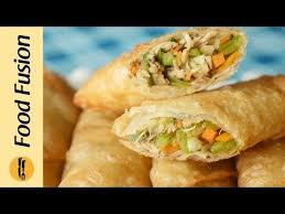 Chicken Spring Rolls Recipe By Food Fusion Ramzan Special Recipe Youtube Chicken Spring Rolls Spring Roll Recipe Chicken Spring Roll Recipe Indian