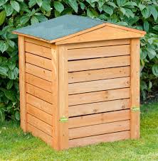 Hinged Lid Wooden Garden Composter 288l By Lacewing 49 99 Composteur Bois Composteur Jardinage Bio