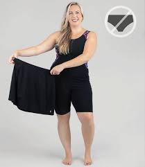 Plus Size Aquasport Swim Cover Skirt | JunoActive Plus Size Swimsuits 5X / Black Size 5X
