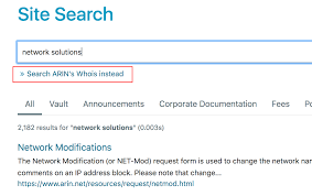 Using Whois - American Registry for Internet Numbers