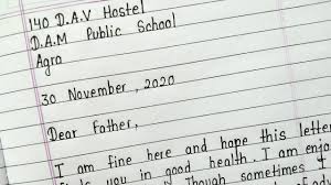 How to write this letter: Write A Letter To Your Father Telling Him About Your New School English Letter Writing Youtube