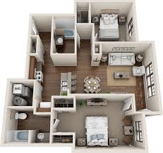 B3 Flat Two Bedroom Two Bath 1 018 Sq Ft Sims House Plans House Layouts Apartment Layout