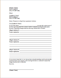 Following letter of explanation sample will guide in detailed manner about how to write letter of explanation. Letter To Landlord Responding Alleged Lease Violations Word Excel Templates