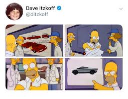 Cybertruck is built with an exterior shell made for ultimate durability and passenger protection. Cyber Truck Thesimpsons