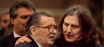 Jerry Lee Lewis and George Harrison in the 90's