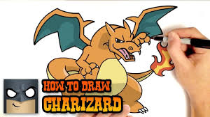 How to draw spearow from pokemon | coloring and drawing for kids. How To Draw Charizard Pokemon Youtube Cartooning 4 Kids Pokemon Drawings Drawing Cartoon Characters