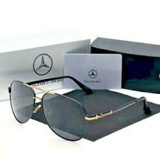 Lunettes De Soleil Noires Polarisees Neuves Mercedes Benz Etui Ebay