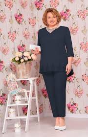 Hosenanzug Damen Business Grosse Grossen Mode Fur Mollige Damen In 2020 Hosenanzug Damen Hosenanzug Damen Business Hosenanzug Damen Hochzeit