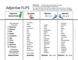 Oct 09, 2015 · you know that an adjective modifies, describing a quality of a noun. Lists Adjectives Reference Flips Quality Opinion Size Shape Unit Gr 4 5