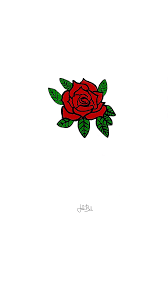 This picture is featured with sky blue background with blue butterfly and flowers. Rose Iphone Wallpaper Wallpaper Rose White Minimal Red Tumblr Drawing Whitewallpaper Tumb Wallpaper Iphone Roses Rose Wallpaper Best Iphone Wallpapers