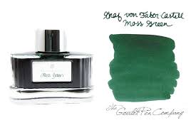 Graf Von Faber Castell Moss Green 75ml Bottled Ink Bottled Ink Fountain Pen Goulet Pens Company