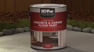How To Apply Behr Premium 1 Part Epoxy Concrete Garage Floor Paint Youtube
