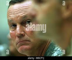 Brigadier General Jay Hood, Commander of the Joint Task Force at  Guantanamo, answers questions from the House Armed Services Committee  hearing