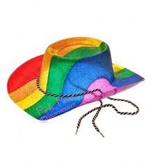 Rainbow Glitter Cowboy Hat Cowboy Hats Rainbow Hats Festival Hat
