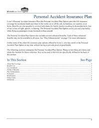 Let us get some things straight. Personal Accident Insurance My Lowe S Life
