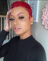 5 506 Likes 91 Comments The Hair Mobility Mobhair On Instagram Stepthe Short Red Hair Shaved Hair Designs Natural Hair Styles For Black Women