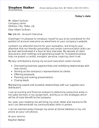 Account Executive Cover Letter Sample