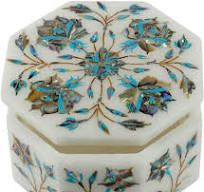 4"x4"x2" Personalized White Marble Jewelry Organizer Box for Wedding  Ceremony | eBay