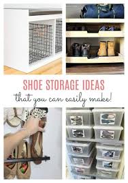 Sneaker shoe containers, shoes organizer for closet organizers and storage bins, organizador de zapatos, shoe cubby: Quick And Easy Shoe Storage Ideas To Diy