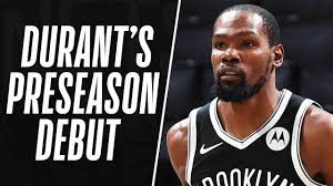 Everybody was waiting to see kevin durant back on the court for a regular season nba game. Best Of Kevin Durant S Brooklyn Nets Nbapreseason Debut Youtube