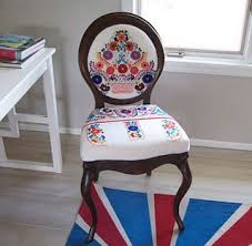after orale louis chair recovered with a fabric from a mexican dress chair reupholstery recovering chairs diy chair