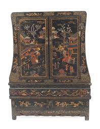 Maybe you would like to learn more about one of these? Chinese Black Lacquered Chinoiserie Cabinet