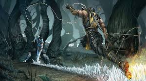 1920x1080 mortal kombat 11 introduces jade as a new playable character>. Mortal Kombat Scorpion Sub Zero Fight Hd Wallpaper Games Wallpaper Better