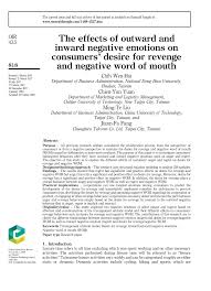 A processor decline indicates that the customer's bank has refused the transaction request. Pdf The Effects Of Outward And Inward Negative Emotions On Consumers Desire For Revenge And Negative Word Of Mouth
