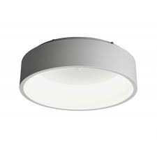 A ceiling light with a round lampshade. Argos Product Support For Hygena Upton Led Flush Ceiling Light White 700 5613