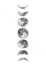 Moon Phases Black White Printable Monochrome Moon Print Lunar Phase Print Moon Phase Art Moon Phases Grey Moon Chart Poster In 2021 Moon Phases Tattoo Moon Phases Art Moon Tattoo