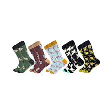 New Men Sock Combed Cotton Puppy Sloths Penguin Cock Pop