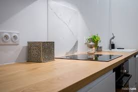 Kitchen Cuisine Blanche Et Bois Choses De Cuisine Meuble Cuisine
