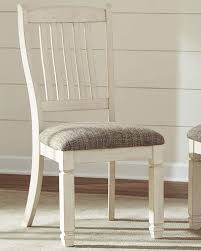 Made of veneers, wood and engineered wood. Amazon Com Signature Design By Ashley Bolanburg Upholstered Dining Room Chair Set Of 2 Antique White Chairs