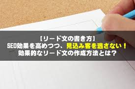 リード文の書き方！SEO効果を高めつつ、見込み客を逃さないリード文の作成方法とは？│ささみブログ