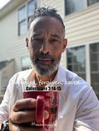 Jesus took your place, your punishment, your past and Nailed it to His  Cross. Every trespass, every shame—handled once and for all at Calvary.  Tuesday April 15th, 2025. Colossians 2:10-17. Nailed to