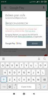 15 legitimate ways to get free google play codes. Redeem Code Already Used Yet Balance Not Updated Google Play Community