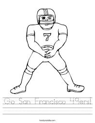 Our free coloring pages for adults and kids, range from star wars to mickey mouse. Go San Francisco 49ers Worksheet Twisty Noodle Football Coloring Pages Ohio State Buckeyes Ohio State Football