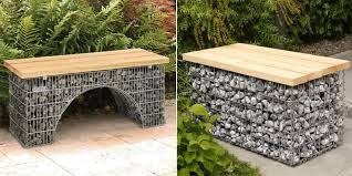 Eine holzbank garten rundet jedes fleckchen natur perfekt ab, da man sich im sitzen das gesamtbild des gartens viel besser anschauen kann. Gabionenmobel So Toll Sind Sitzbank Tisch Und Gabionen Grill