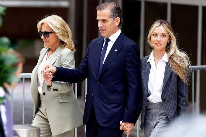Hunter Biden Holds Jill's Hand at Courthouse After His Guilty Verdict: Photo