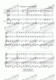 While reading sheet music is great for most pop music, titanium is actually quite easy to learn if you understand the chord structure. Children S Song Medley Easy Piano Duet Download Sheet Music Pdf
