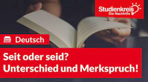 Damit du diesen fehler nicht mehr machst, möchte ich dir jetzt den unterschied erklären.du wirst sehen, die regel ist nicht schwer. Seit Oder Seid Unterschied Regel Und Merkspruch Studienkreis De
