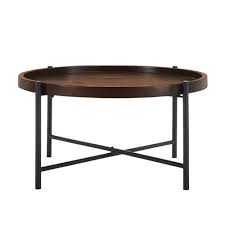 Palencia 34 Round Coffee Table With Iron Base Round Coffee Table Iron Coffee Table Types Of Coffee Tables